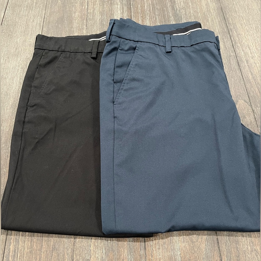 Bundle (2) Amazon Essentials Slim Pants Navy Blue… - image 1
